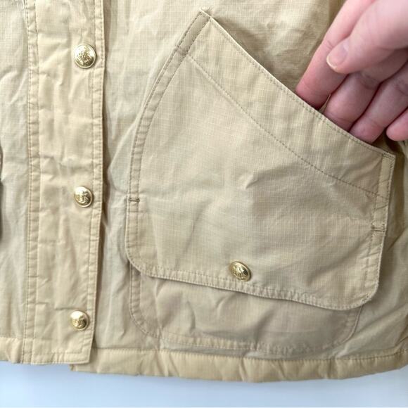 J Crew Short Barn Jacket in English ripstop cotton in coastal khaki Size M - Picture 7 of 12